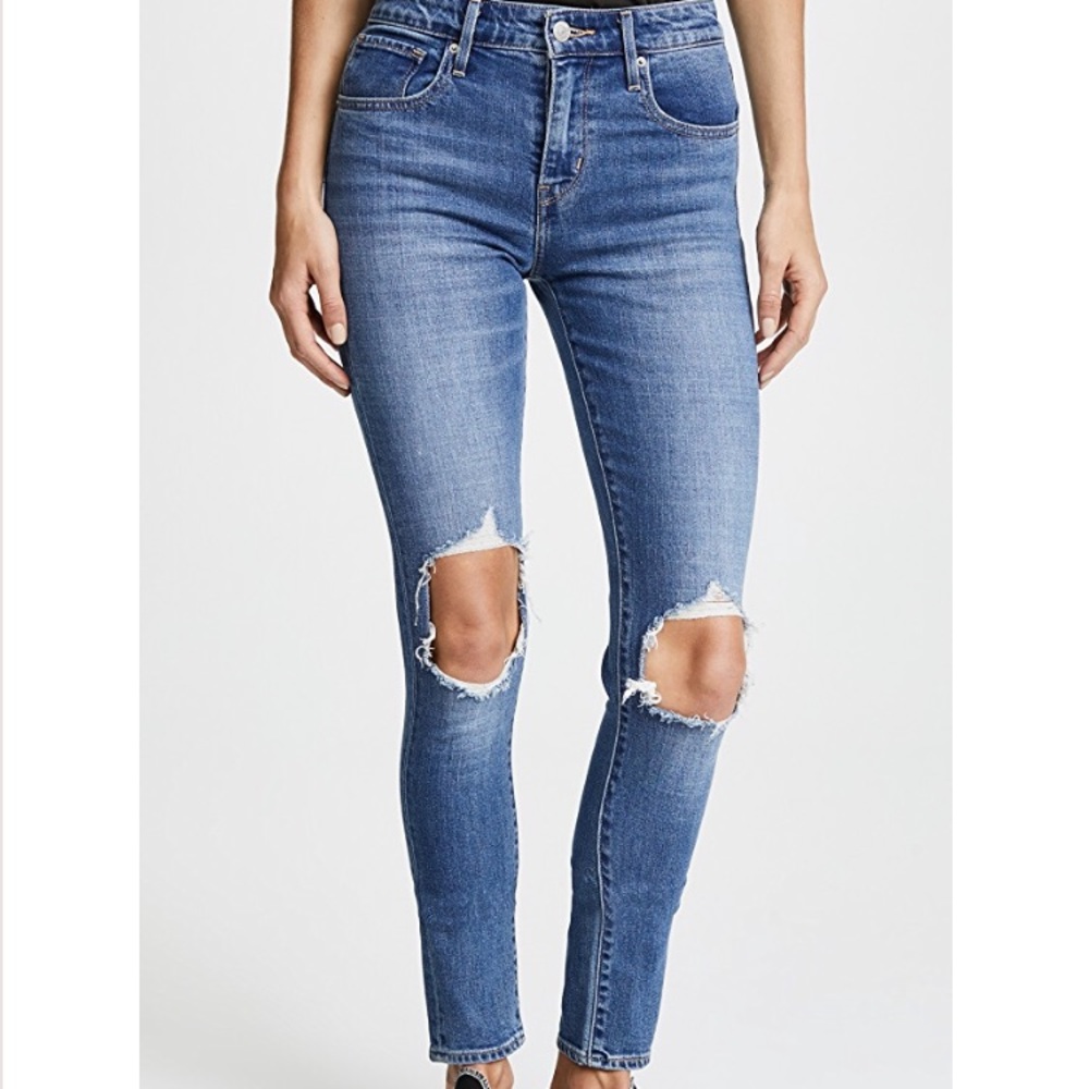 Levi’s 721 High Rise Distressed Skinny Jeans sz 29